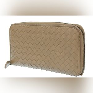 💞Authentic💞BOTTEGA VANETA Nappa Intreciato Zip Around Purse